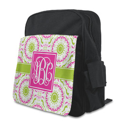 Pink & Green Suzani Preschool Backpack (Personalized)
