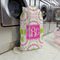 Pink & Green Suzani Large Laundry Bag - In Context