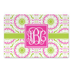 Pink & Green Suzani Large Rectangle Car Magnet (Personalized)