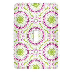 Pink & Green Suzani Light Switch Cover (Single Toggle)