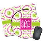 Pink & Green Suzani Mouse Pad (Personalized)