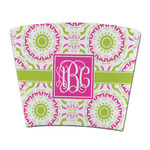 Pink & Green Suzani Party Cup Sleeve - without bottom (Personalized)