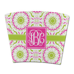 Pink & Green Suzani Party Cup Sleeve - without bottom (Personalized)