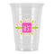 Pink & Green Suzani Party Cups - 16oz - Front/Main