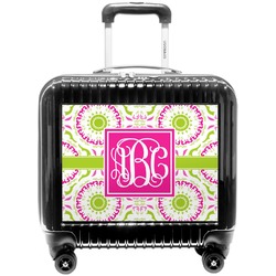 Pink & Green Suzani Pilot / Flight Suitcase (Personalized)