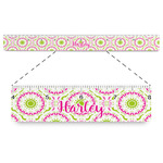 Pink & Green Suzani Plastic Ruler - 12" (Personalized)