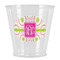 Pink & Green Suzani Plastic Shot Glasses - Front/Main