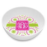 Pink & Green Suzani Melamine Bowl - 8 oz (Personalized)