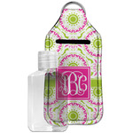 Pink & Green Suzani Hand Sanitizer & Keychain Holder - Large (Personalized)