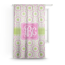Pink & Green Suzani Sheer Curtain (Personalized)