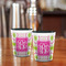 Pink & Green Suzani Shot Glass - Two Tone - LIFESTYLE