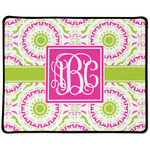 Pink & Green Suzani Large Gaming Mouse Pad - 12.5" x 10" (Personalized)