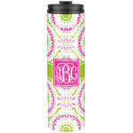 Pink & Green Suzani Stainless Steel Skinny Tumbler - 20 oz (Personalized)