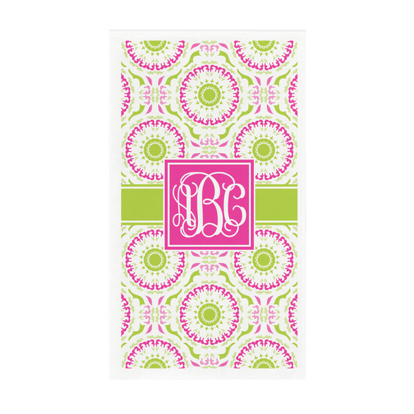 Custom Pink & Green Suzani Guest Towels - Full Color - Standard (Personalized)