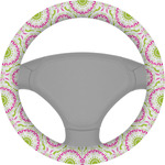 Pink & Green Suzani Steering Wheel Cover