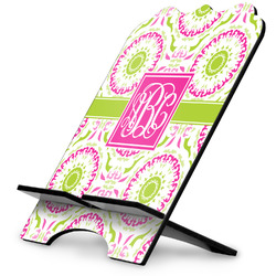 Pink & Green Suzani Stylized Tablet Stand w/ Monogram