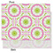 Pink & Green Suzani Tissue Paper - Heavyweight - Medium - Front & Back