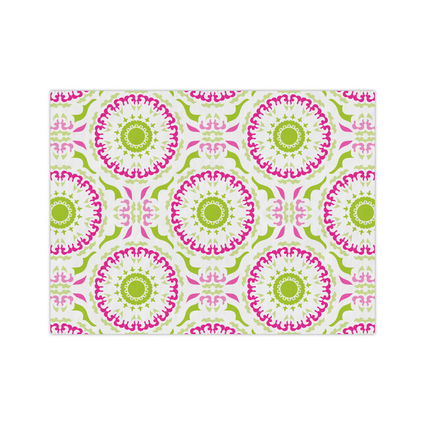 Custom Pink & Green Suzani Medium Tissue Papers Sheets - Heavyweight