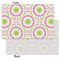 Pink & Green Suzani Tissue Paper - Lightweight - Small - Front & Back