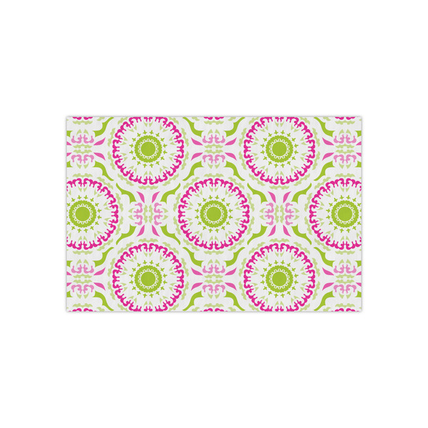 Custom Pink & Green Suzani Small Tissue Papers Sheets - Lightweight