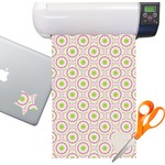 Pink & Green Suzani Sticker Vinyl Sheet (Permanent)