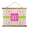 Pink & Green Suzani Wall Hanging Tapestry - Landscape - MAIN