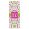 Pink & Green Suzani Wine Gift Bag - Matte - Front