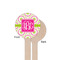 Pink & Green Suzani Wooden 6" Stir Stick - Round - Single Sided - Front & Back