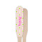 Pink & Green Suzani Wooden Food Pick - Paddle - Single Sided - Front & Back