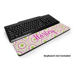 Pink & Green Suzani Keyboard Wrist Rest (Personalized)