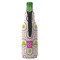 Pink & Green Suzani Zipper Bottle Cooler - BACK (bottle)