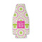 Pink & Green Suzani Zipper Bottle Cooler - FRONT (flat)