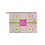 Pink & Green Suzani Zipper Pouch - Small - 8.5"x6" (Personalized)