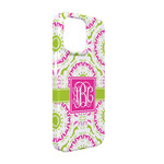 Pink & Green Suzani iPhone Case - Plastic - iPhone 13 (Personalized)