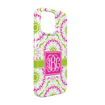 Pink & Green Suzani iPhone Case - Plastic - iPhone 13 Pro (Personalized)