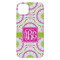 Pink & Green Suzani iPhone 14 Plus Case - Back