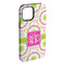 Pink & Green Suzani iPhone 15 Plus Tough Case - Angle