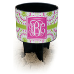 Pink & Green Suzani Black Beach Spiker Drink Holder (Personalized)