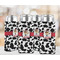 Cowprint w/Cowboy 12oz Tall Can Sleeve - Set of 4 - LIFESTYLE