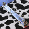 Cowprint w/Cowboy 3 Ring Binders - Full Wrap - 1" - DETAIL