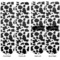 Cowprint w/Cowboy Adult Crew Socks - Double Pair - Front and Back - Apvl