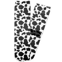 Cowprint w/Cowboy Adult Crew Socks