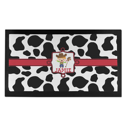 Cowprint w/Cowboy Bar Mat - Small (Personalized)