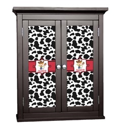 Cowprint w/Cowboy Cabinet Decal - Small (Personalized)