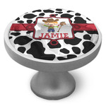 Cowprint w/Cowboy Cabinet Knob (Personalized)