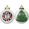 Cowprint w/Cowboy Ceramic Christmas Ornament - X-Mas Tree (APPROVAL)