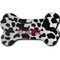 Cowprint w/Cowboy Ceramic Flat Ornament - Bone Front & Back Double Print