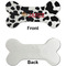 Cowprint w/Cowboy Ceramic Flat Ornament - Bone Front & Back Single Print (APPROVAL)