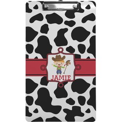 Cowprint w/Cowboy Clipboard (Legal Size) (Personalized)