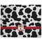 Cowprint w/Cowboy Dog Food Mat - Large without Bowls